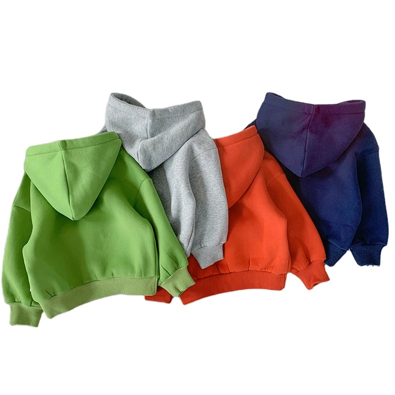 Wholesale Hot Sale Kids Long Sleeve Letter Print Thick Fleece Hoodies