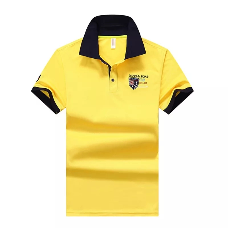 Pendek Lengan Polo Shirt Custom Embroidery Logo Plain Golf Polo Blank T Shirt Polo Shirts Men′ S Camisas