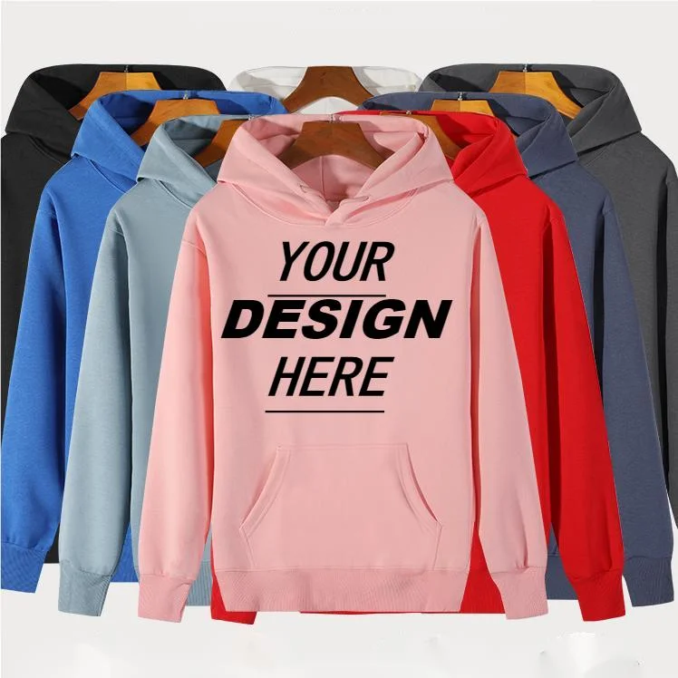 Wholesale Autumn Winter Hoodie300GSM-460GS Loose Solid Color Hooded Casual Tops Men′ S Hoodies Custom Logo Screen Printing, Embroidery, Embossing,