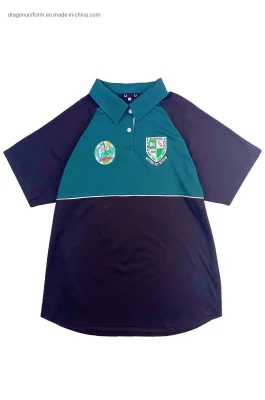 Stampa logo personalizzata di buona qualità per bambini uniformi scolastiche per la scuola materna Polo scolastiche 100% cotone