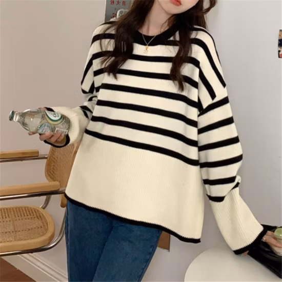 Maglione strappato Nuova tendenza Giacca a vento pigra allentata Top Sweatershirt (SW8014)
