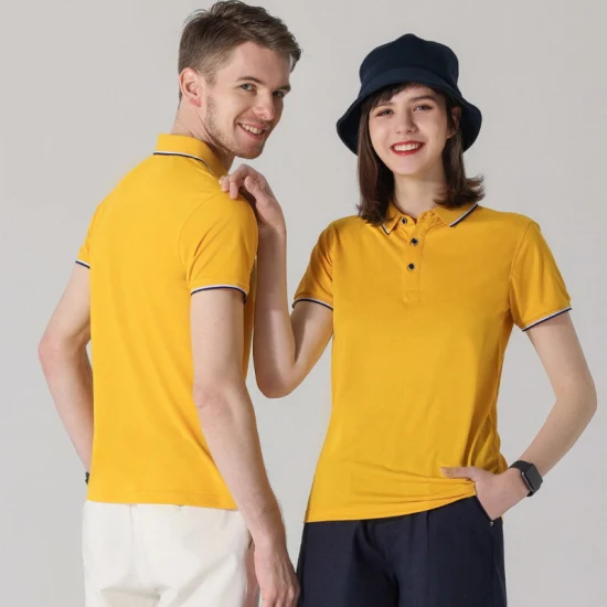 T-shirt polo unisex a manica corta, abbigliamento sportivo semplice di alta qualità, t-shirt da golf personalizzabile con colletto con logo, t-shirt da tennis slim fit per uomo e donna